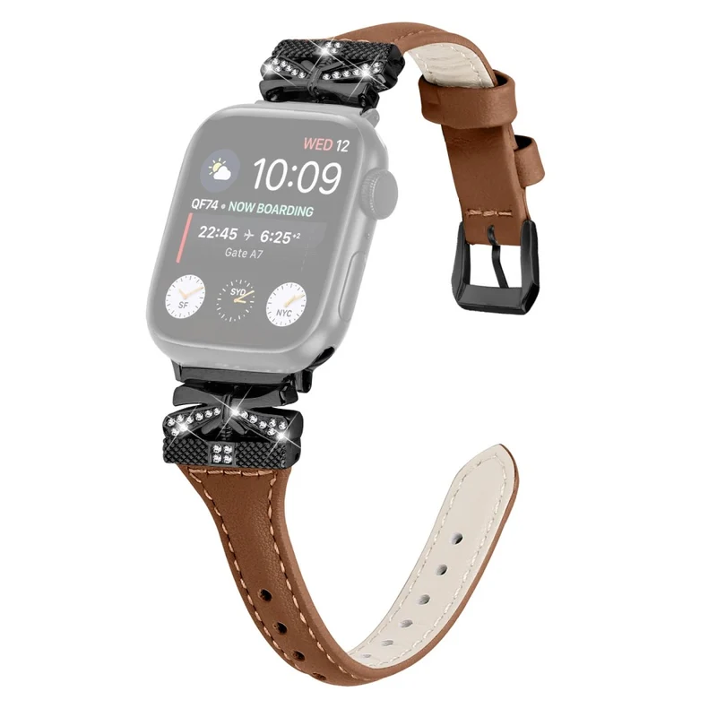 Watchband Apple Watch Series 9 8 7 41mm / 6 5 4 SE SE (2022) SE (2023) 40mm / 3 2 1 38mm Black Buckle Watch Strap