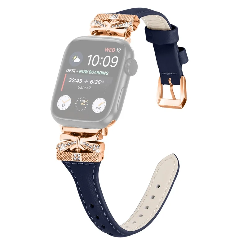 Rose Gold Buckle Watchband Apple Watch Ultra 2 / Ultra 49mm / Series 9 45mm / 8 7 45mm / 6 5 4 SE (2022) SE (2023) SE 44mm / 3 2 1 42mm - Apricot