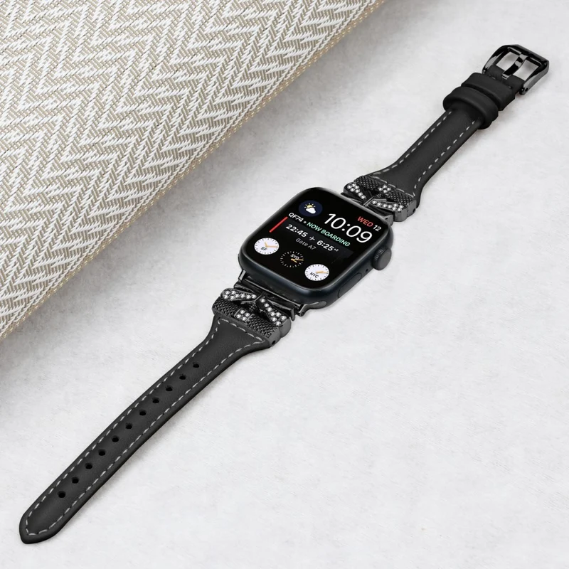 Rose Gold Buckle Watchband Apple Watch Ultra 2 / Ultra 49mm / Series 9 45mm / 8 7 45mm / 6 5 4 SE (2022) SE (2023) SE 44mm / 3 2 1 42mm - Apricot