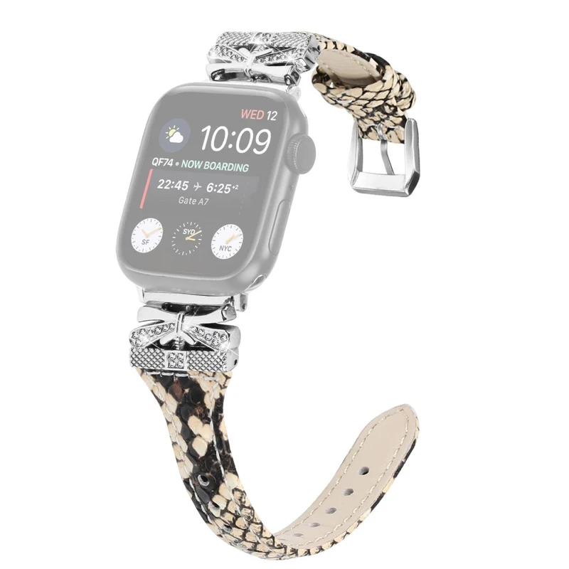 Silver Buckle Wrist Band Apple Watch Ultra 2 / Ultra 49mm / Series 9 45mm / 8 7 45mm / 6 5 4 SE (2022) SE (2023) SE 44mm / 3 2 1 42mm