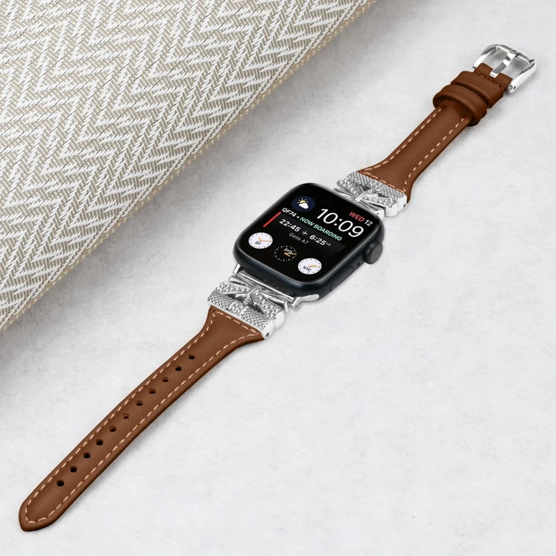 Silver Buckle Wrist Band Apple Watch Ultra 2 / Ultra 49mm / Series 9 45mm / 8 7 45mm / 6 5 4 SE (2022) SE (2023) SE 44mm / 3 2 1 42mm