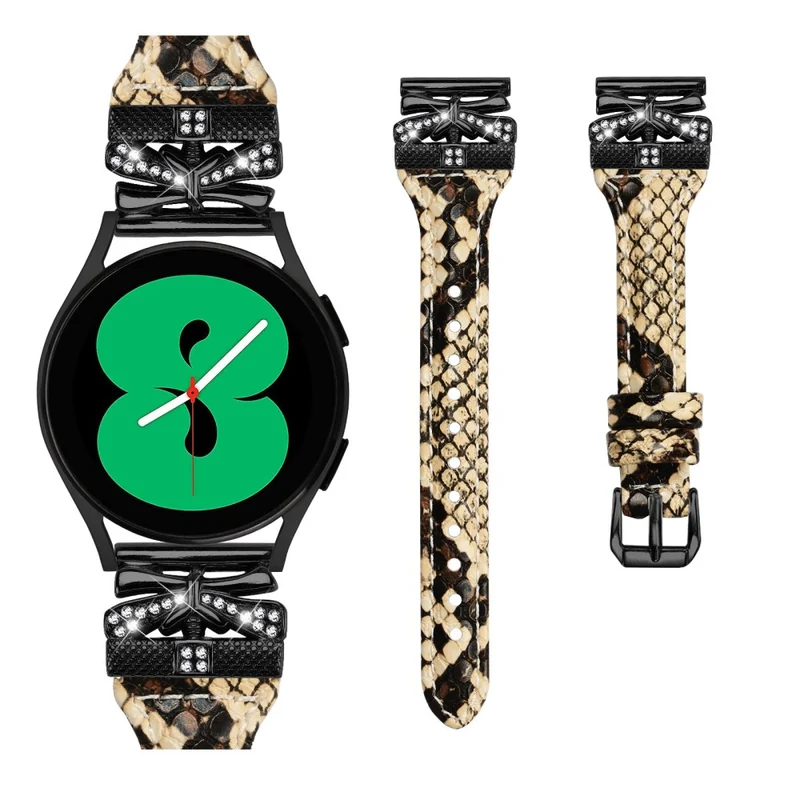 Samsung Galaxy Watch3 41mm / Watch4 / Watch5 / Watch4 Classic / Watch4 Active / Watch5 Active Watchband Black Buckle 20mm