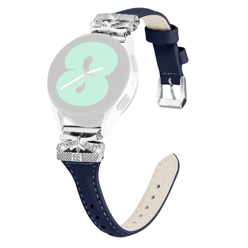 Silver Buckle 20mm Watchband Samsung Galaxy Watch3 41mm / Watch4 / Watch5 / Watch4 Classic / Watch4 Active / Watch5 Active