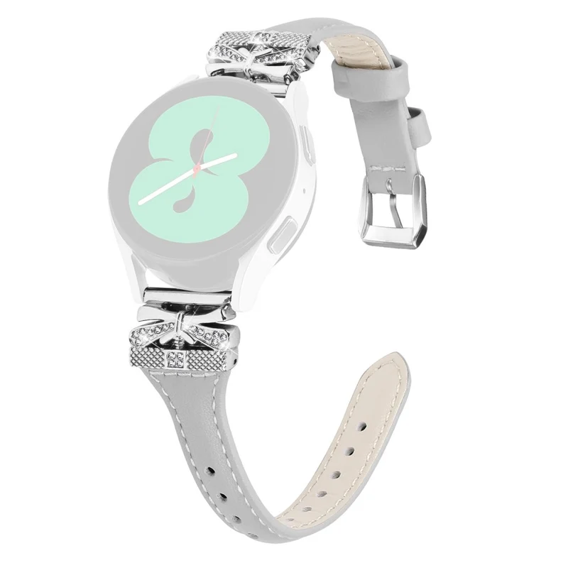 Silver Buckle 20mm Watchband Samsung Galaxy Watch3 41mm / Watch4 / Watch5 / Watch4 Classic / Watch4 Active / Watch5 Active