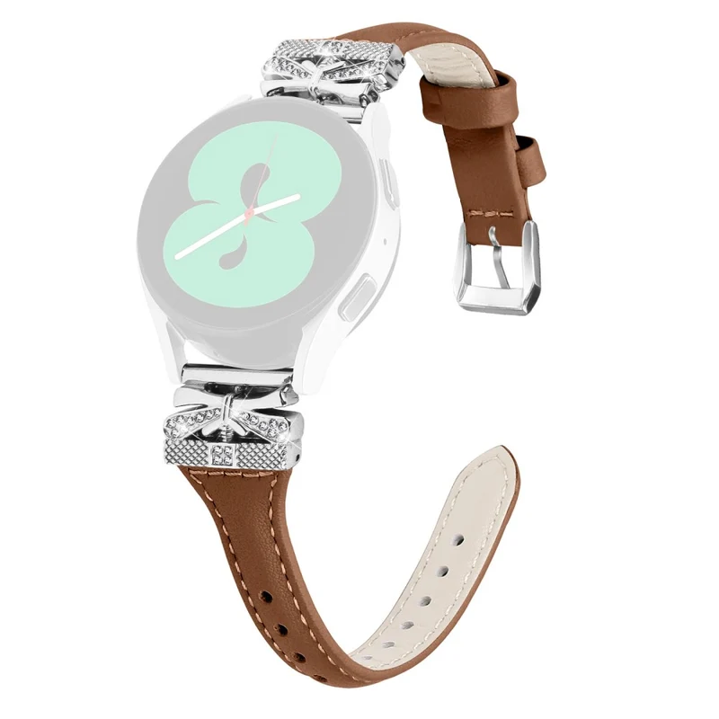 Silver Buckle 20mm Watchband Samsung Galaxy Watch3 41mm / Watch4 / Watch5 / Watch4 Classic / Watch4 Active / Watch5 Active
