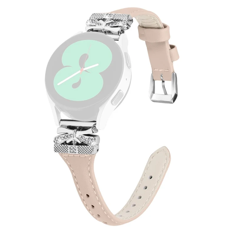 Silver Buckle 20mm Watchband Samsung Galaxy Watch3 41mm / Watch4 / Watch5 / Watch4 Classic / Watch4 Active / Watch5 Active
