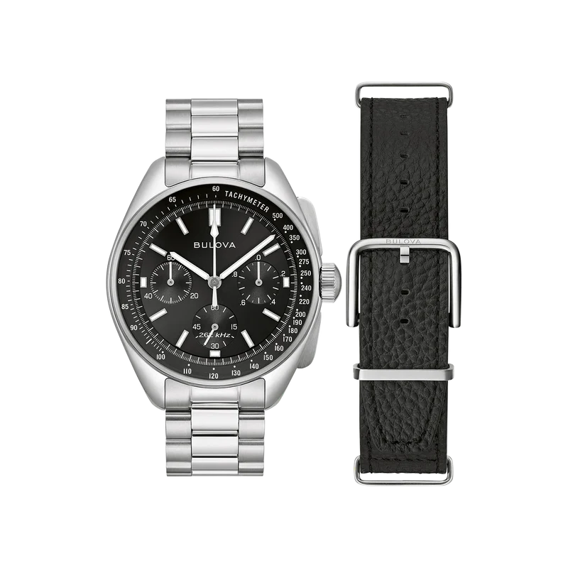 Bulova Lunar Pilot 96K111 Herrenuhr • 262 kHz Quarzwerk • Apollo 15 Heritage