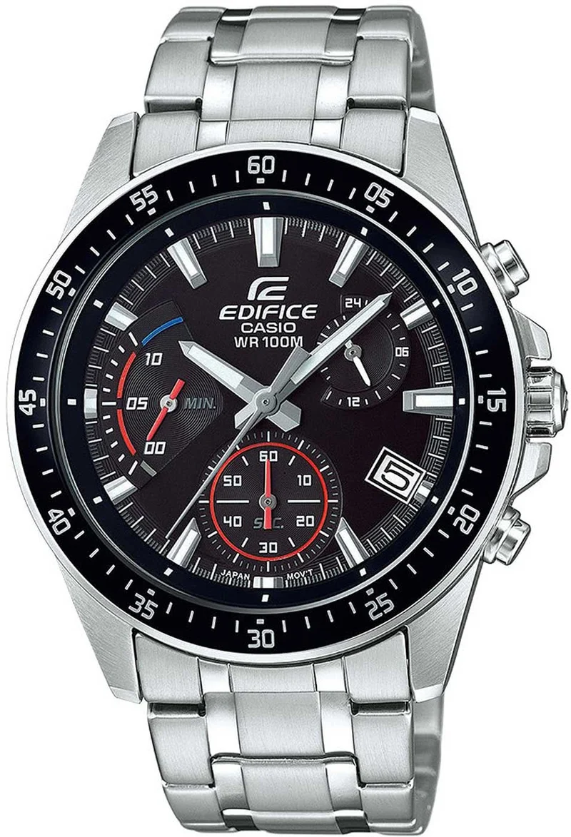 Casio EDIFICE EFV-540D-1AVUEF Herrenuhr • Sportlicher Chronograph • 10 Bar Wasserdicht