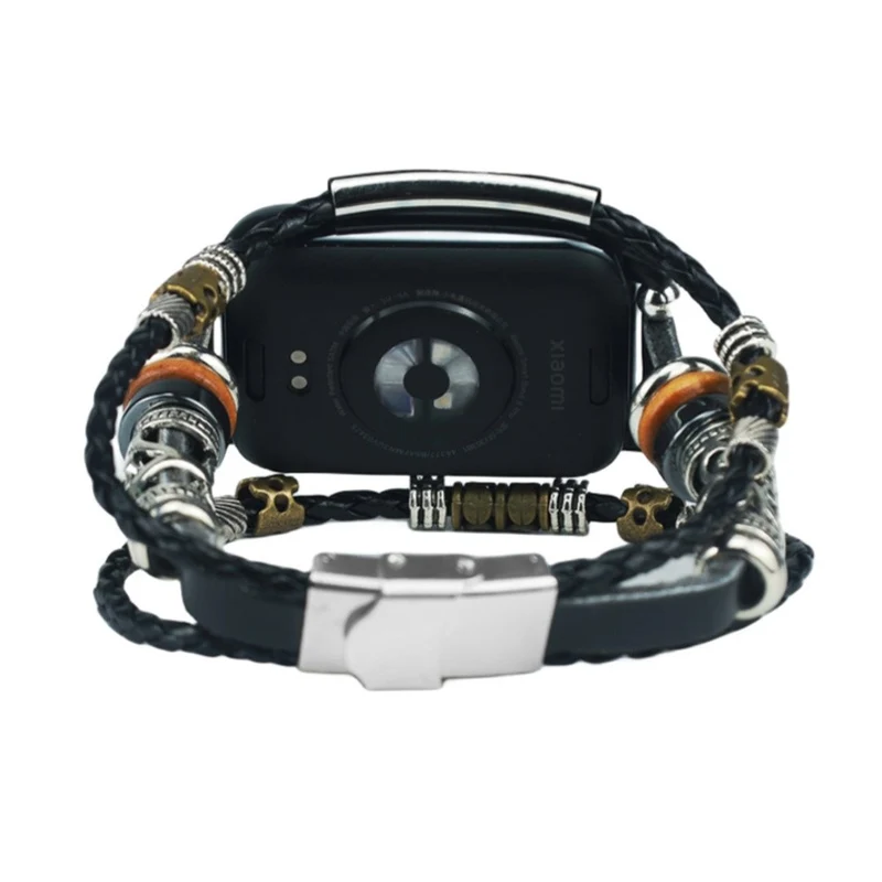 Xiaomi Smart Band 8 Pro Watch Band Retro Style Beads Watch Strap Bracelet
