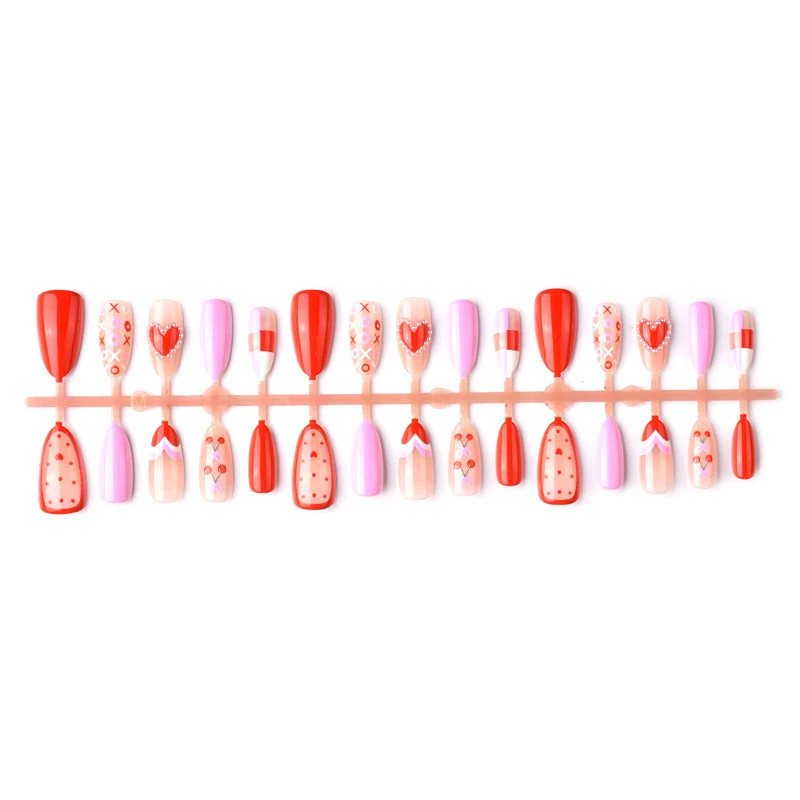 Themen Herz-inspiriertes Aufkleber-Nagelkunst-Set