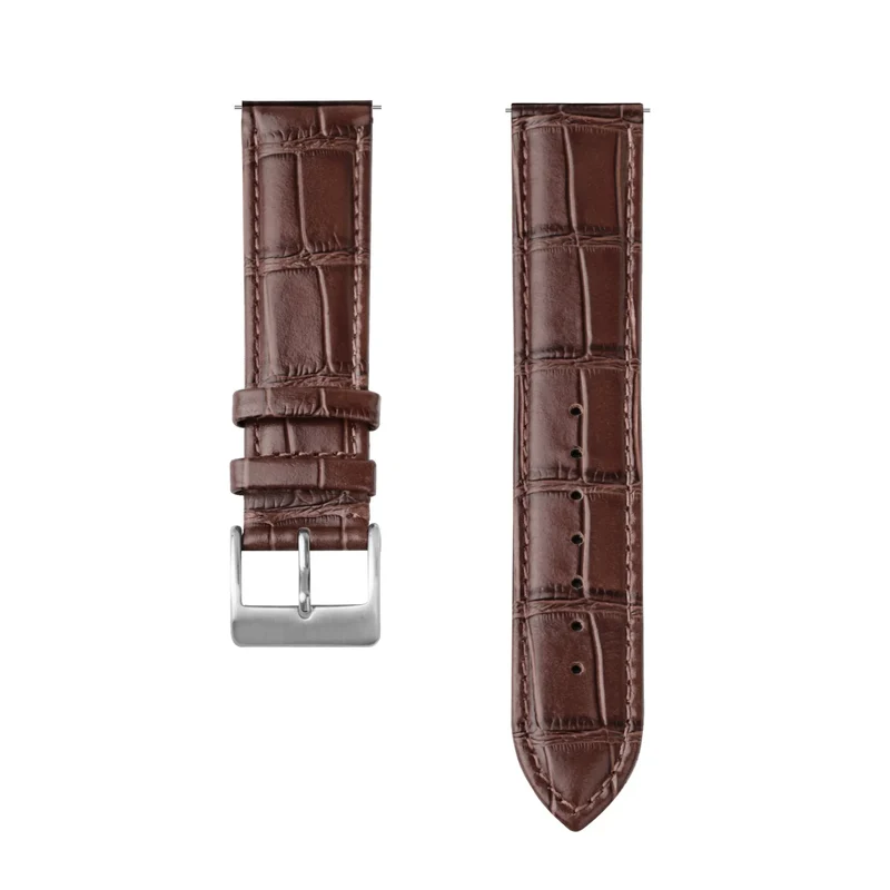 Amazfit Balance 3 Gebürstetes Lederarmband Krokodilprägung (Braun)