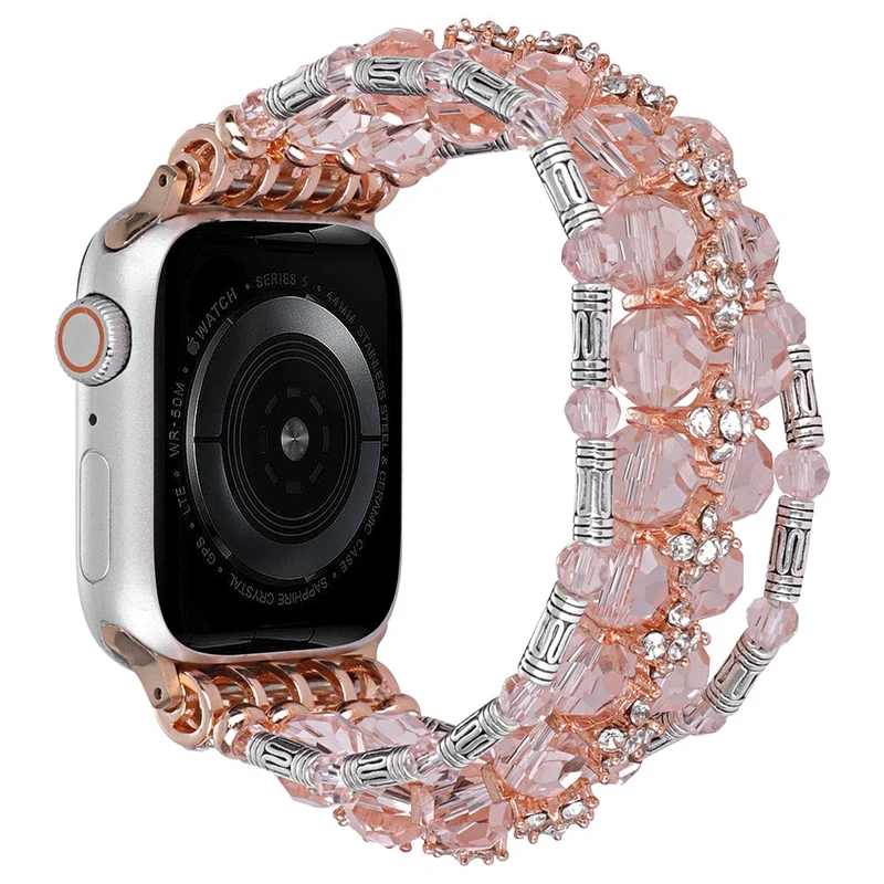 Apple Watch Series 41mm / 40mm / 38mm Beads Band Jewelry Wriststrap