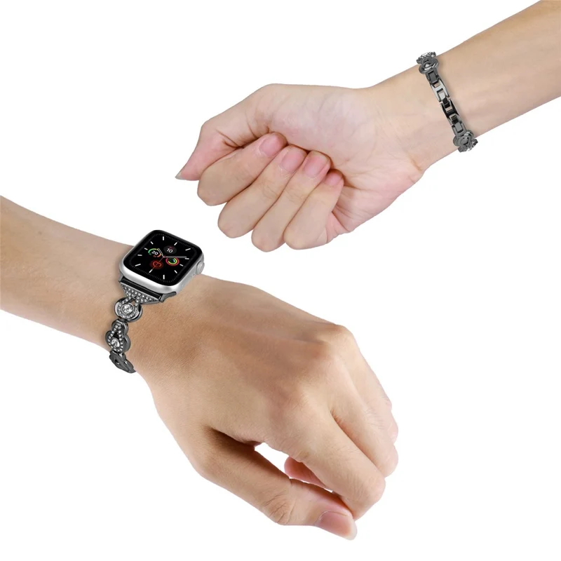Apple Watch 49mm / 45mm / 44mm / 42mm Watch Band Rhinestone Decor Bracelet