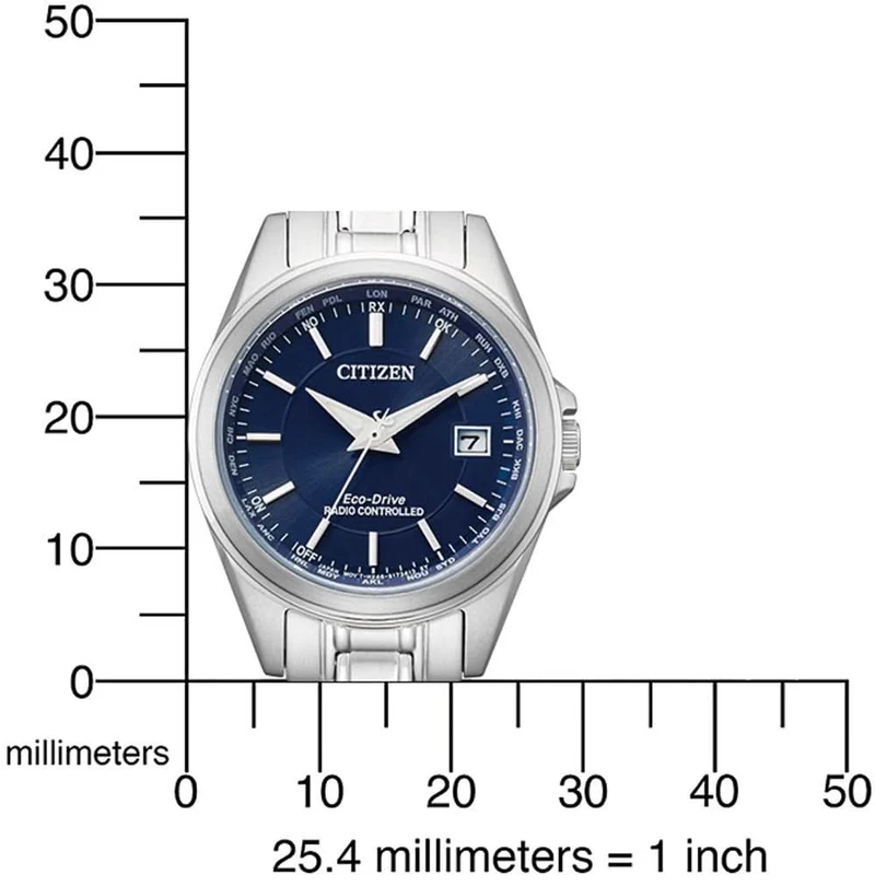 Citizen EC1180-81L Damenuhr • Eco-Drive Funk • Saphirglas