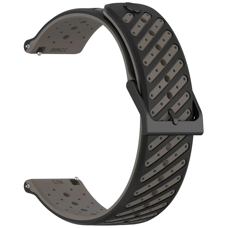 Amazfit Balance 3 Gestreiftes Silikonarmband (Grau)