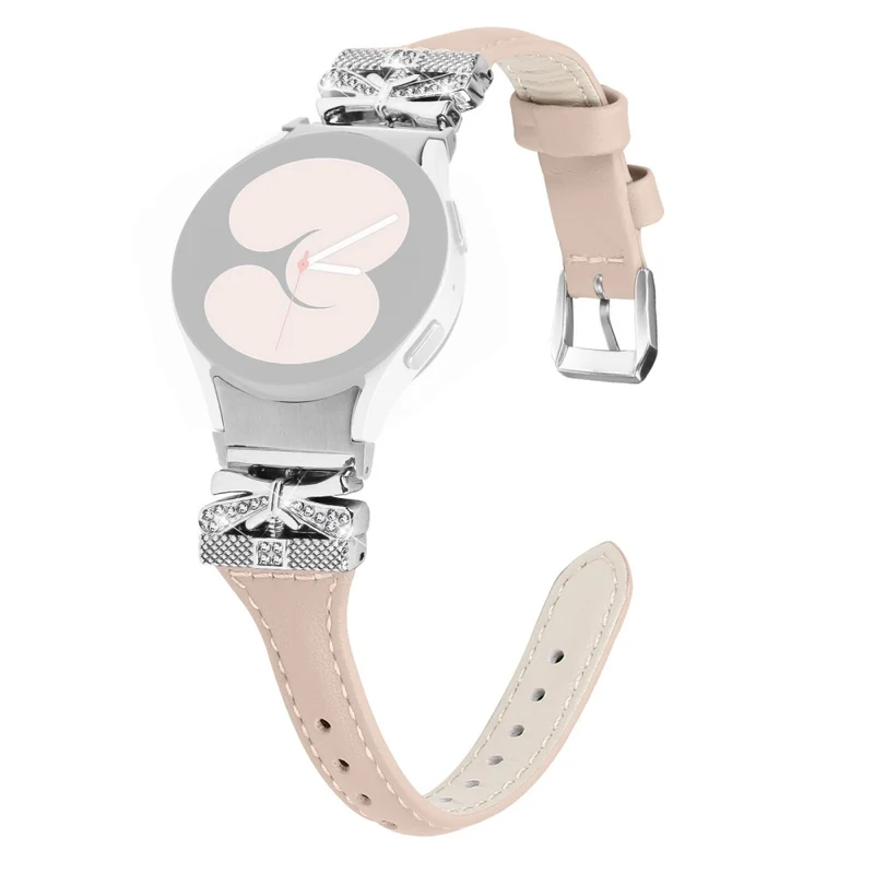 Sliver Buckle Strap Samsung Galaxy Watch4 / Watch5 / Watch4 Classic / Watch4 Active / Watch5 Active Watch Band Butterfly Strap - Snake Texture