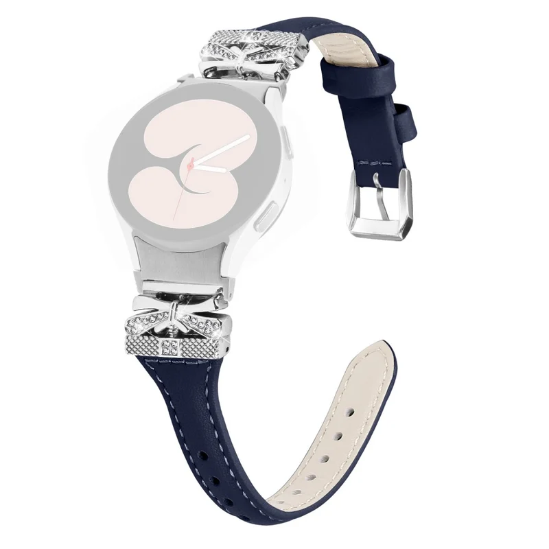 Sliver Buckle Strap Samsung Galaxy Watch4 / Watch5 / Watch4 Classic / Watch4 Active / Watch5 Active Watch Band Butterfly Strap - Snake Texture