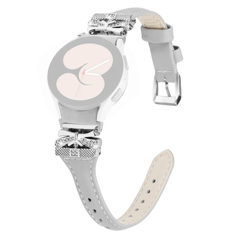 Sliver Buckle Strap Samsung Galaxy Watch4 / Watch5 / Watch4 Classic / Watch4 Active / Watch5 Active Watch Band Butterfly Strap - Snake Texture