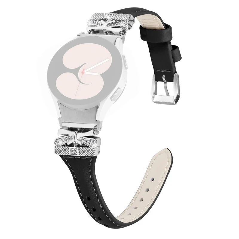 Sliver Buckle Strap Samsung Galaxy Watch4 / Watch5 / Watch4 Classic / Watch4 Active / Watch5 Active Watch Band Butterfly Strap - Snake Texture