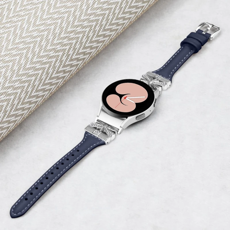 Silver Buckle Watchband Samsung Galaxy Watch6 44mm / Watch6 Classic 43mm / 47mm Watch Strap - Apricot