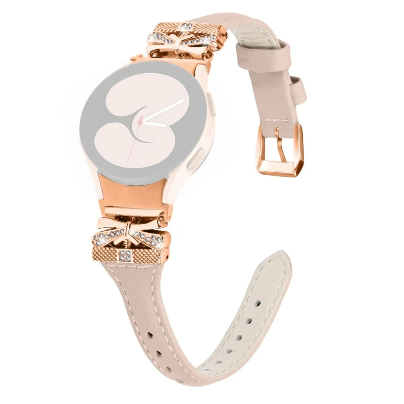 Rose Gold Buckle Strap Samsung Galaxy Watch6 40mm / 44mm / Watch6 Classic 43mm / 47mm Watch Band