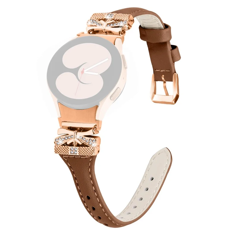 Rose Gold Buckle Strap Samsung Galaxy Watch6 40mm / 44mm / Watch6 Classic 43mm / 47mm Watch Band