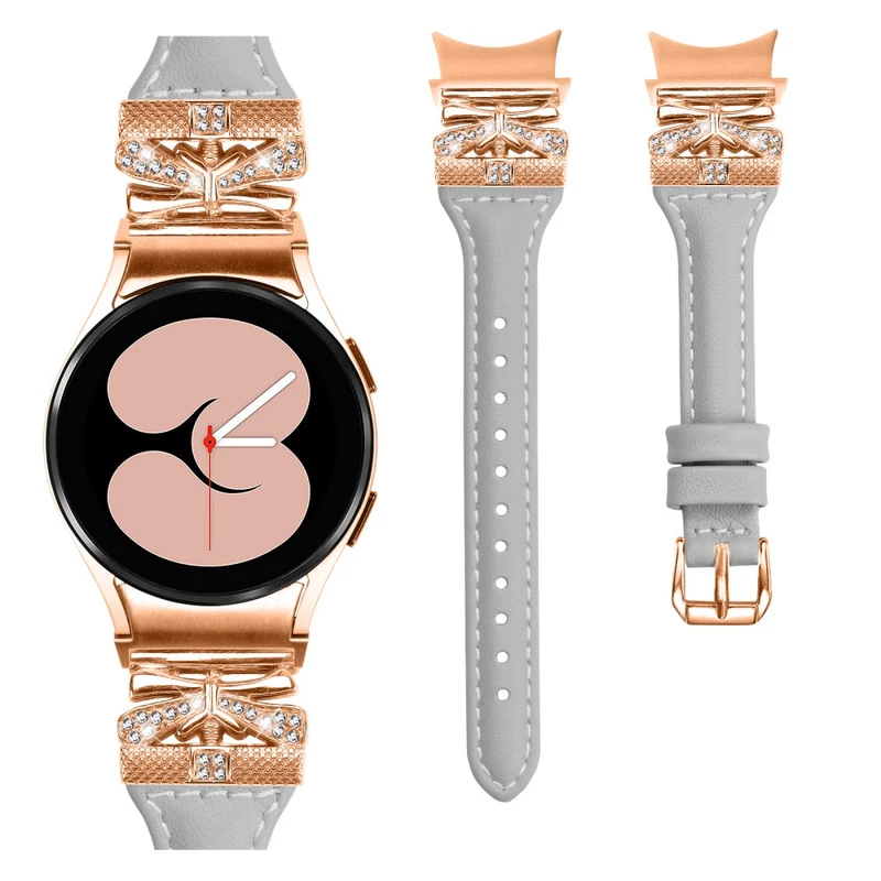 Rose Gold Buckle Strap Samsung Galaxy Watch6 40mm / 44mm / Watch6 Classic 43mm / 47mm Watch Band
