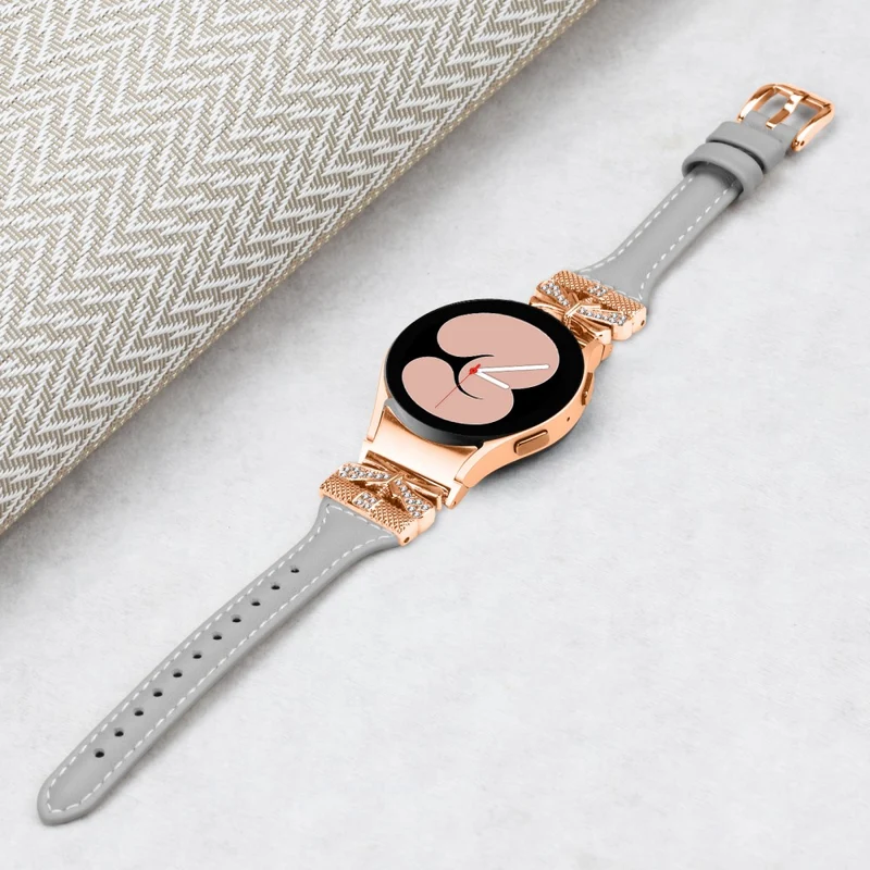 Rose Gold Buckle Strap Samsung Galaxy Watch6 40mm / 44mm / Watch6 Classic 43mm / 47mm Watch Band