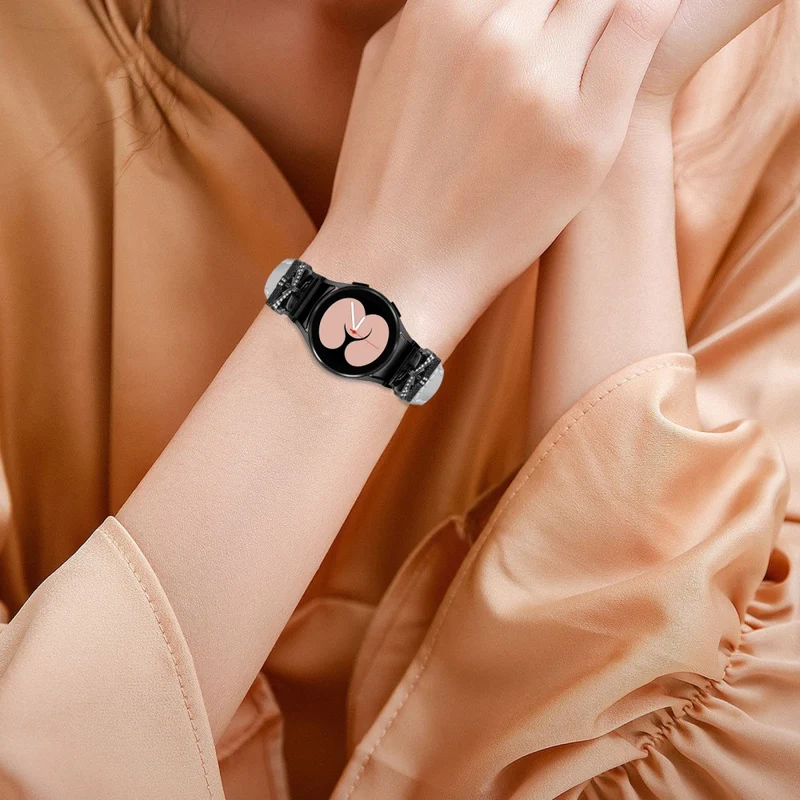 Black Buckle Band Samsung Galaxy Watch6 44mm / Watch6 Classic 43mm / 47mm Adjustable Watch Strap