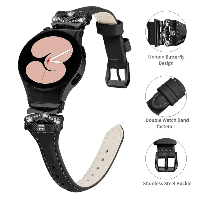 Black Buckle Band Samsung Galaxy Watch6 44mm / Watch6 Classic 43mm / 47mm Adjustable Watch Strap