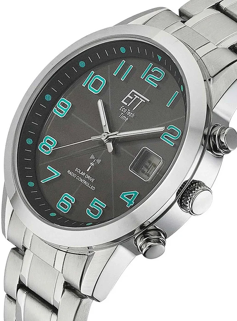 Eco Tech Time Basic EGS-11500-22M Herrenuhr • Solar Funk • Edelstahl