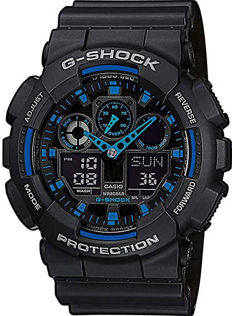 Casio G-Shock GA-100-1A2ER Herrenuhr • Extreme Stoßfestigkeit • 20 Bar Wasserdicht