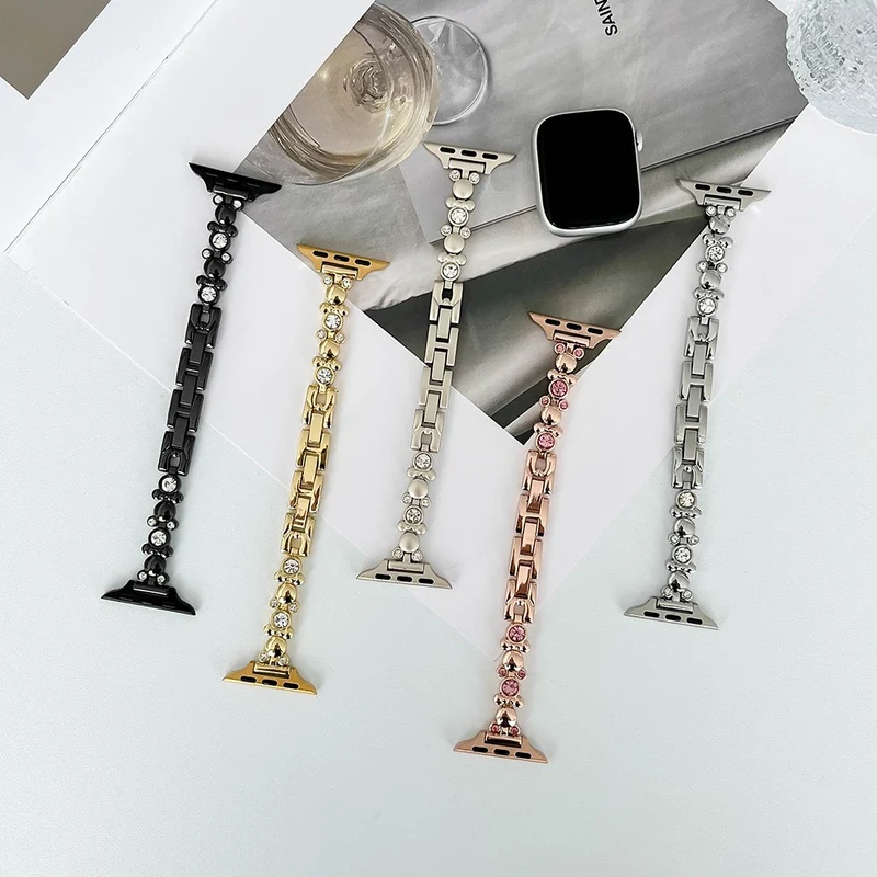 Apple Watch 49mm / 45mm / 44mm / 42mm Watch Band Rhinestone Wrist Strap