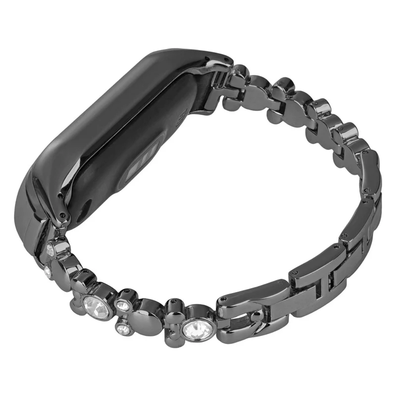 Xiaomi Smart Band 8 Watch Strap Rhinestone Decor Metal Wrist Band Bracelet