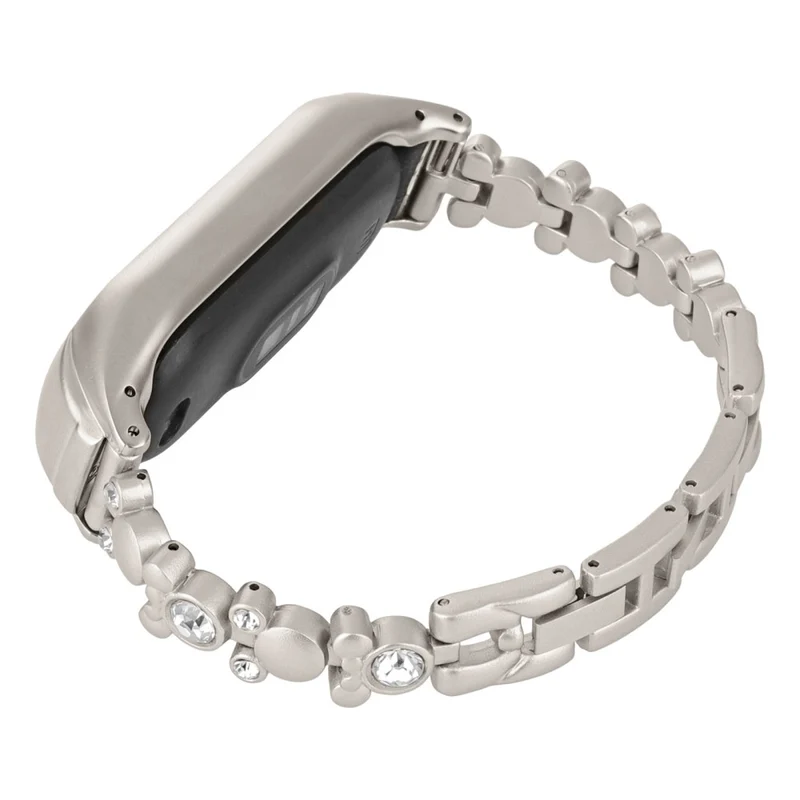 Xiaomi Smart Band 8 Watch Strap Rhinestone Decor Metal Wrist Band Bracelet