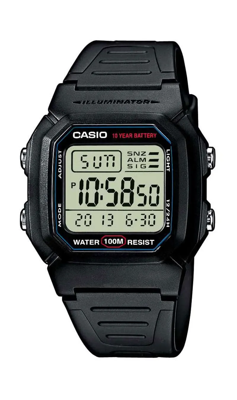 Casio Collection W-800H-1AVES Herrenuhr • 10 Jahre Batterie • 100m Wasserdicht