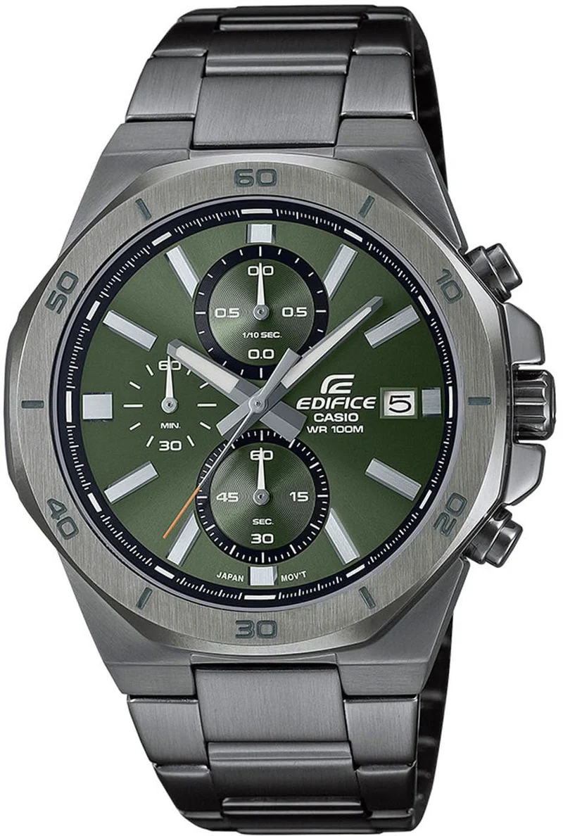 Casio Edifice EFV-640DC-3AVUEF Herrenuhr • Sport-Chronograph • Oktagonale Lünette