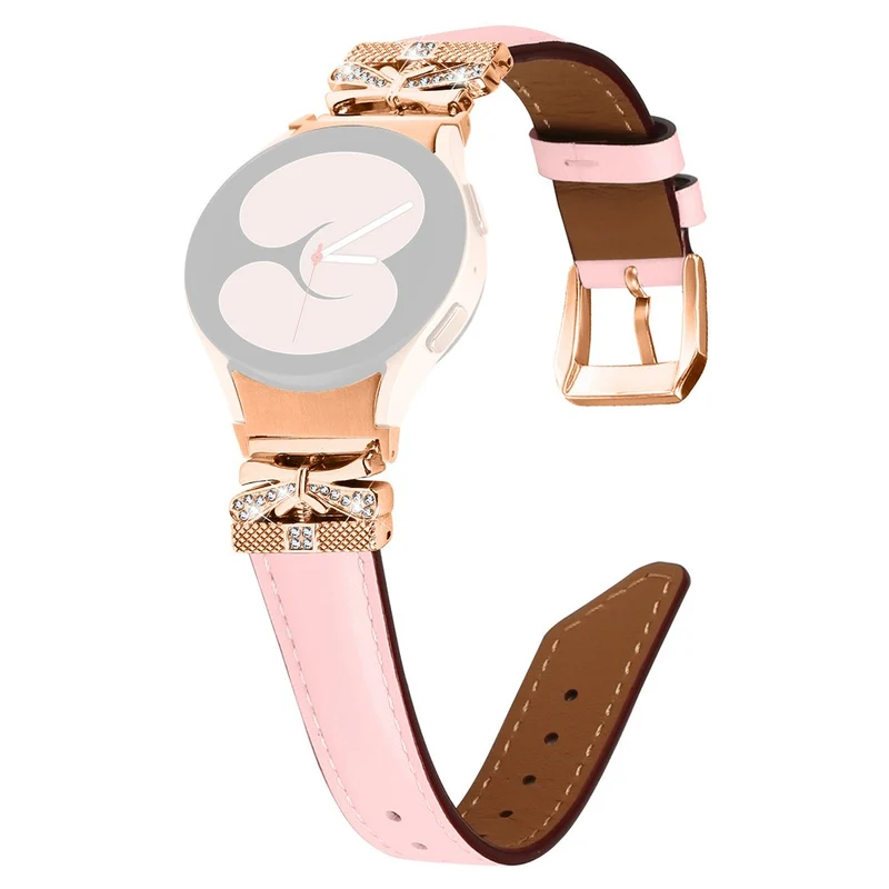 Rose Gold Buckle Strap Samsung Galaxy Watch Universal 20mm Smartwatch Band
