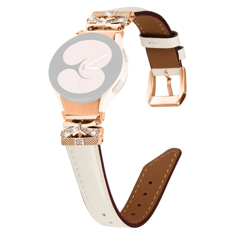 Rose Gold Buckle Strap Samsung Galaxy Watch Universal 20mm Smartwatch Band