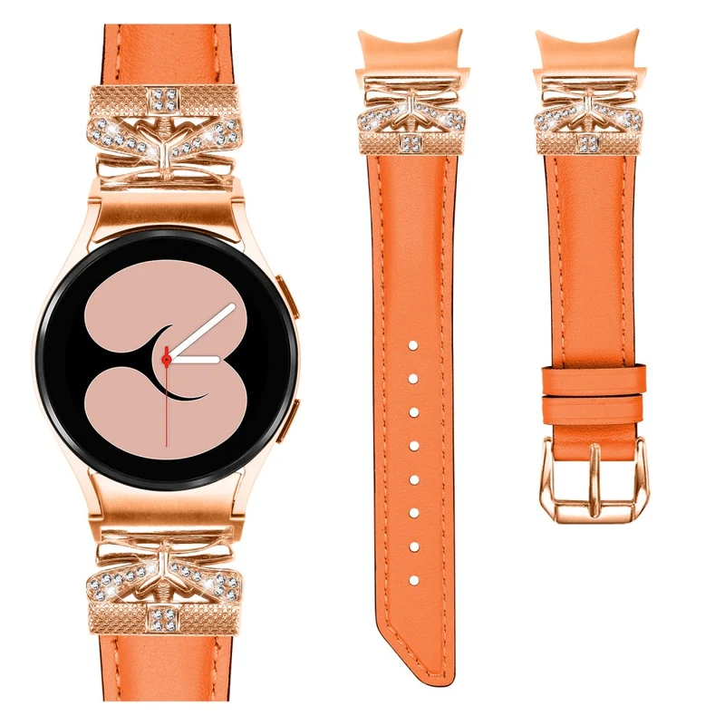 Rose Gold Buckle Strap Samsung Galaxy Watch Universal 20mm Smartwatch Band