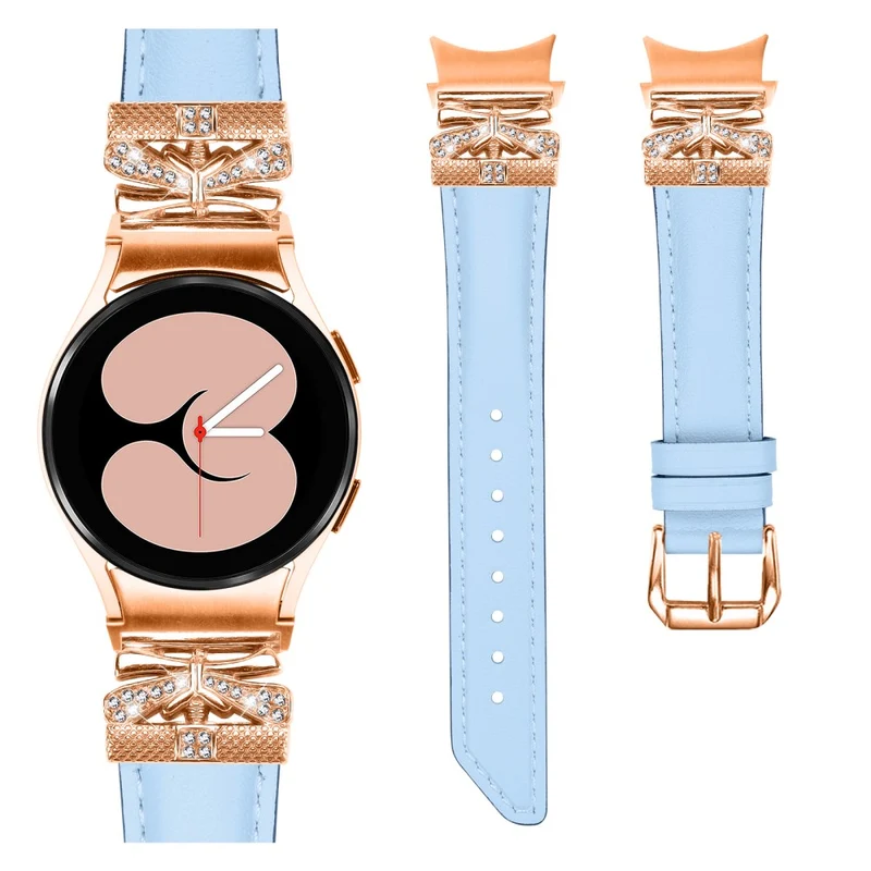 Rose Gold Buckle Strap Samsung Galaxy Watch Universal 20mm Smartwatch Band