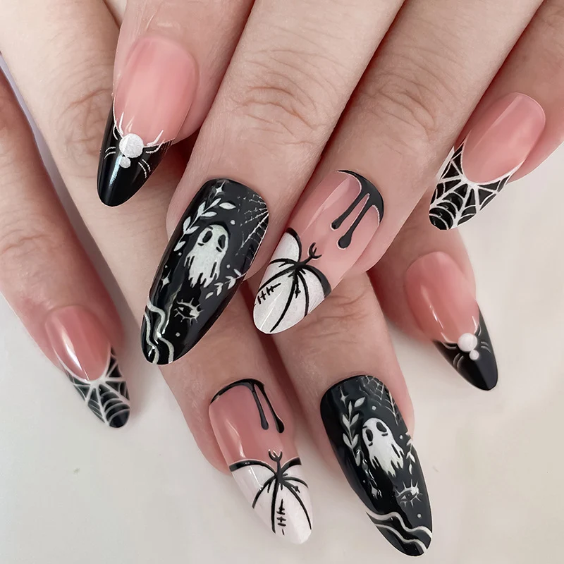 Halloween-Themed Gruselige Press-On Nail Set