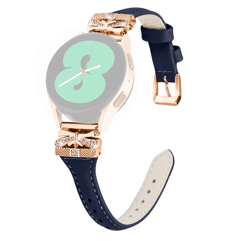 Rose Gold Buckle Band Huami Amazfit Cheetah Pro 20mm Genuine Cowhide Leather Watch Strap - Snake Texture