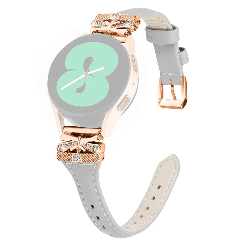 Rose Gold Buckle Band Huami Amazfit Cheetah Pro 20mm Genuine Cowhide Leather Watch Strap - Snake Texture