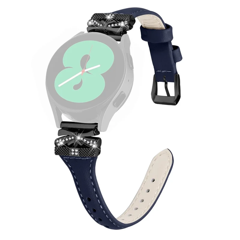 Black Buckle Watch Band Huami Amazfit Cheetah Pro Butterfly Connector 20mm Wrist Strap - Dark Blue