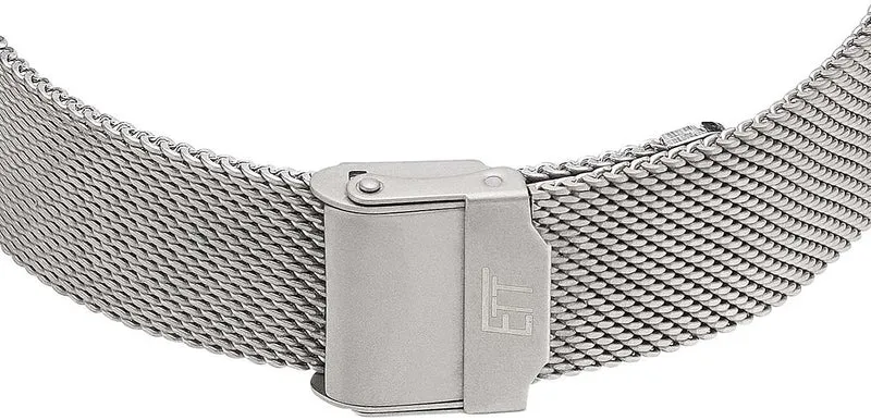 Eco Tech Time ELS-11583-11M Damenuhr • Solar Funk • Edelstahl