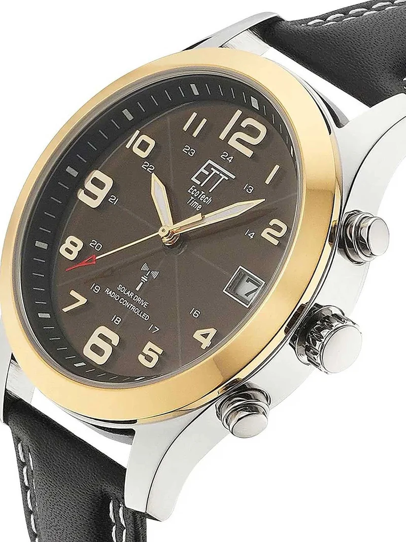 Eco Tech Time EGS-11487-22L Herrenuhr • Solar • Funk