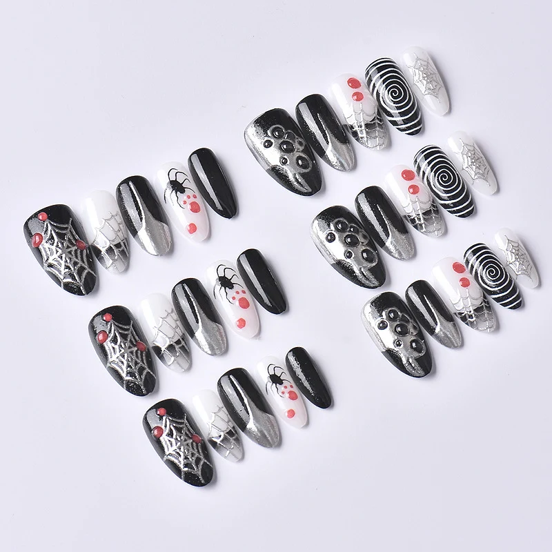 Spooky-Themen Press-On Nagelset