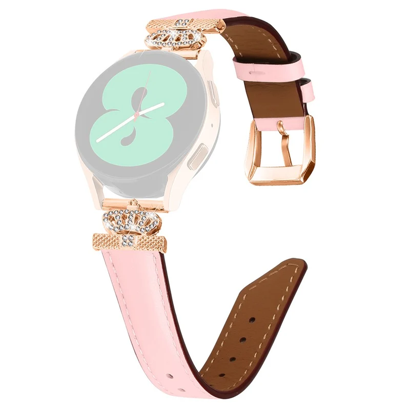 Huami Amazfit Cheetah Pro Rose Gold Buckle 20mm Watch Band Crown Rhinestone Watch Strap