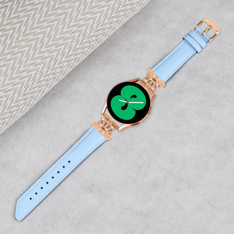 Huami Amazfit Cheetah Pro Rose Gold Buckle 20mm Watch Band Crown Rhinestone Watch Strap